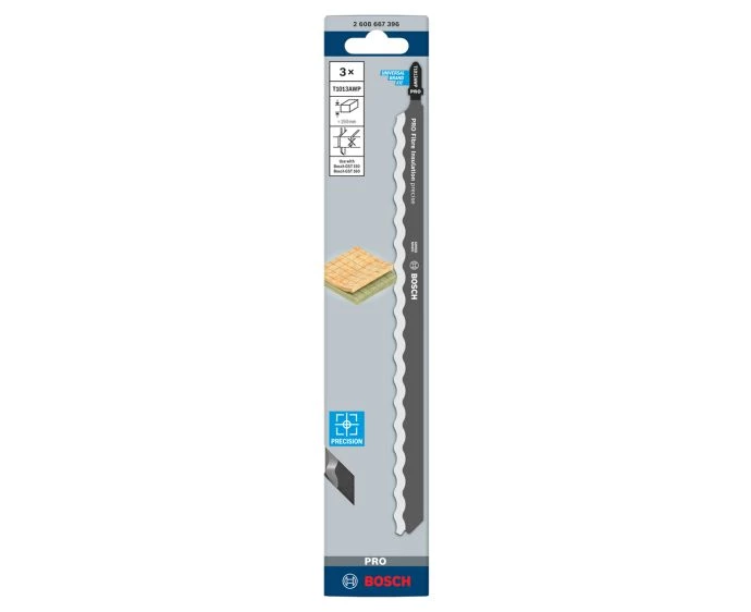 Bosch PRO Fibre Insulation precise T1013AWP Jigsaw Blade, 250 mm, 3 pcs | 2608667396
