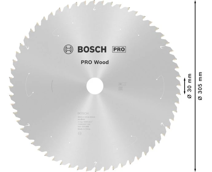 Bosch PRO Wood cordless Circular Saw Blade, 305 x 2.2 x 30 mm, T96 | 2608837744