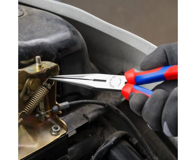 Knipex Snipe Nose Side Cutting Pliers (Stork Beak) Multi-Component Grip 200mm (8in) | 26 12 200 SB
