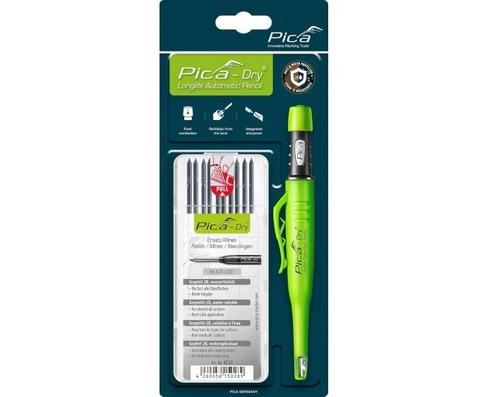 Pica Dry Bundle Colormix with Longlife Automatic Pencil & Refill Pack | 30403