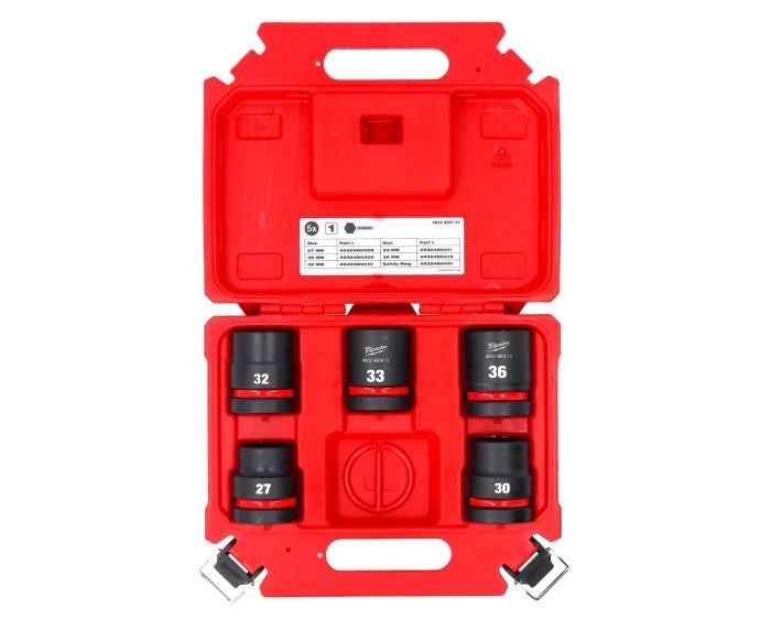Milwaukee 4932498751 5 Piece ShockWave Impact Duty 1" Drive Impact Socket Set