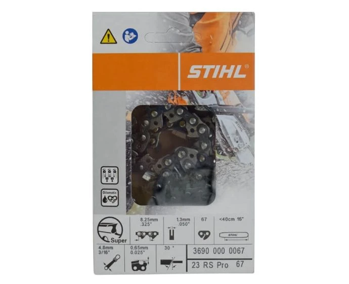 Stihl 3690 000 0067 23 RS Pro Rapid Super Saw Chain 0.325"/0.050"(1.3mm) - 67 Drive Links