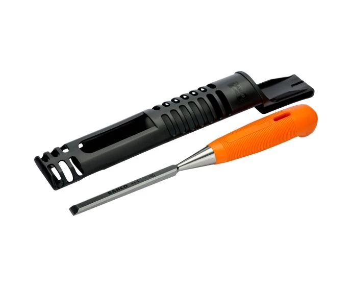 Bahco BAH41410 Bevel Edge Wood Chisel – 10mm (3/8in) with Protective Cover | 414-10