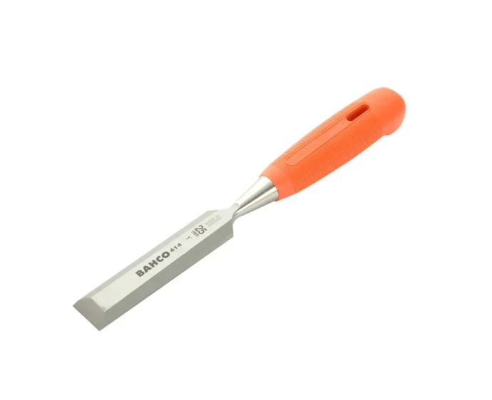 Bahco BAH41425 Bevel Edge Wood Chisel – 25mm (1 in) with Protective Cover | 414-25