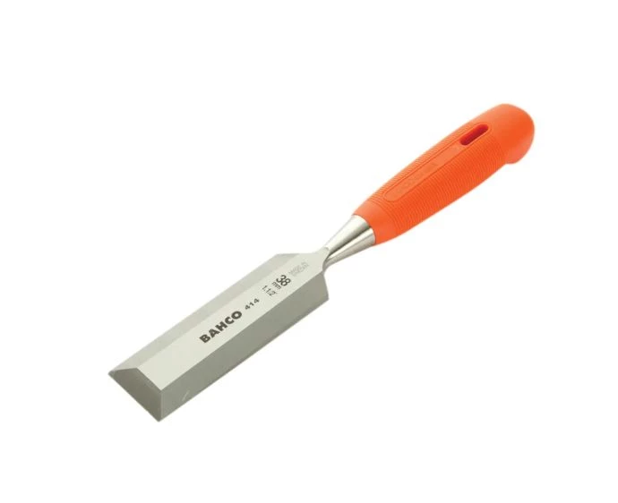 Bahco BAH41438 Bevel Edge Wood Chisel – 38mm (1.1/2in) with Protective Cover | 414-38