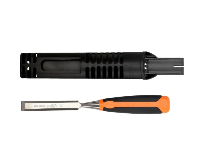 Bahco BAH424P10 Bevel Edge Wood Chisel – 10mm (3/8in) with Protective Cover | 424P-10