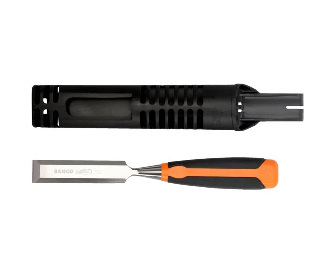 Bahco BAH424P38 Bevel Edge Wood Chisel – 38mm (1.1/2in) with Protective Cover | 424P-38
