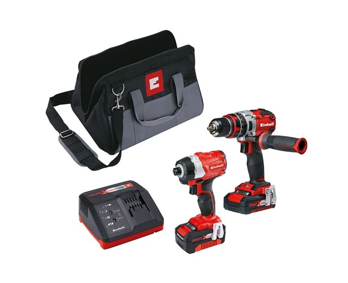 Einhell Power X-Change Brushless Twin Pack 18V 1 x 2.0Ah & 1 x 4.0Ah Li-ion | 4257216