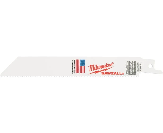 Milwaukee 48475292 Multi Material Reciprocating Saw Blade 150mm x 10 / 14 TPI Pack of 5