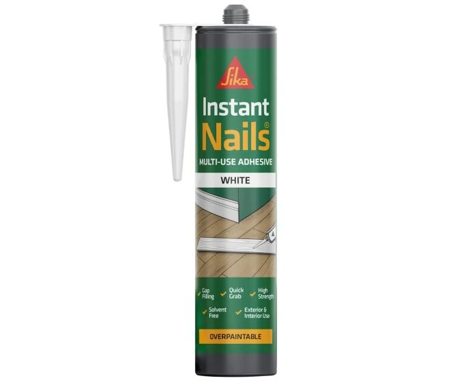 Everbuild Sika Instant Nails Multi-Use Adhesive White 290ml | 484815