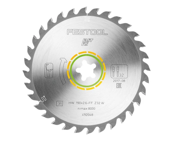 Festool 492048 Saw Blade for CS 50 Wood Universal 190mm 32T