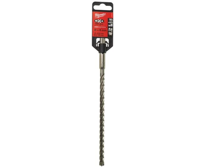 Milwaukee 4932352023 SDS Plus MX4 Drill Bit 4 Cut 8 x 215mm