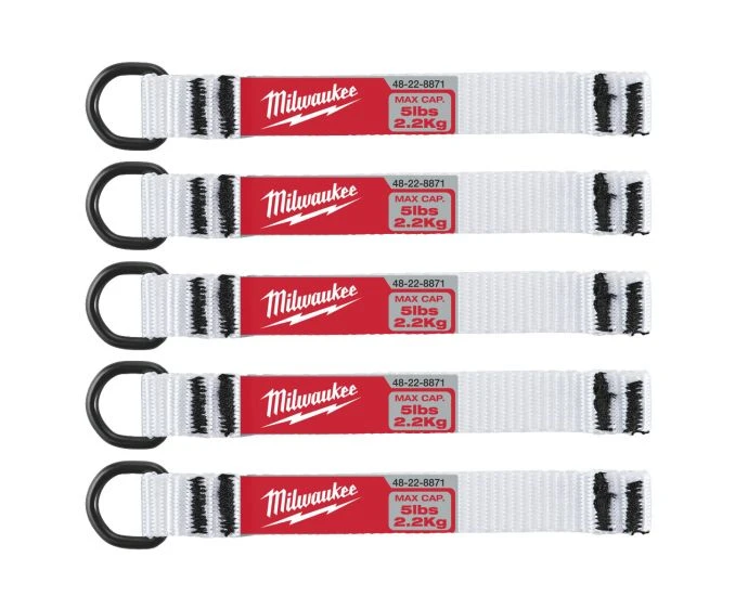 Milwaukee 4932471431 5 Piece D-Ring Web Attachment 2.2kg Bearing Force