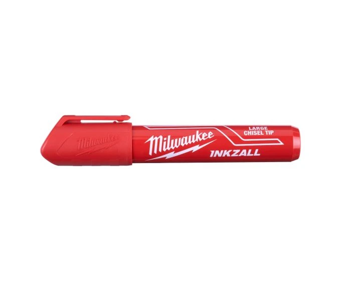 Milwaukee 4932471556 INKZALL Red L Chisel Tip Marker