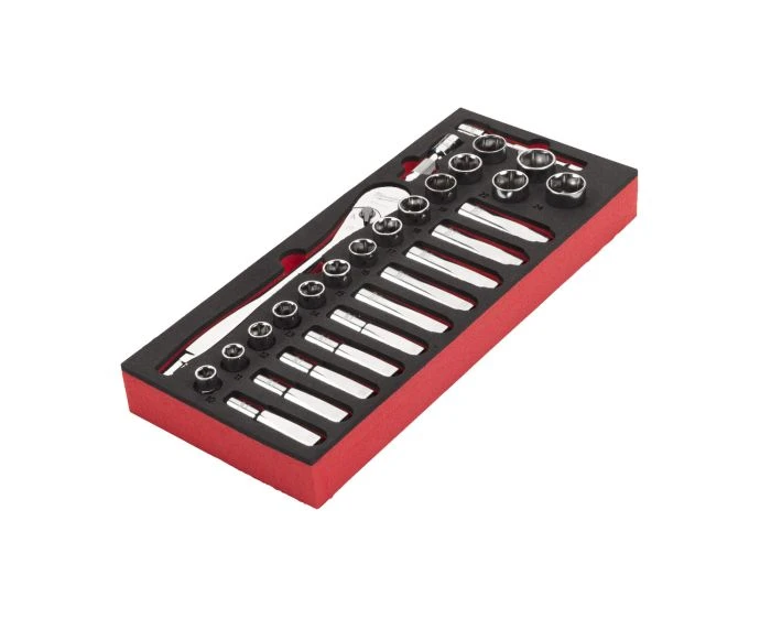 Milwaukee 4932479826 28 Pieces 1/2" Ratchet and Socket Set
