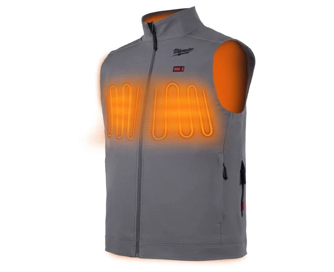 Milwaukee M12HVGREY1-0 M12 Heated Vest Grey - Sizes: S,M,L,XL,XXL
