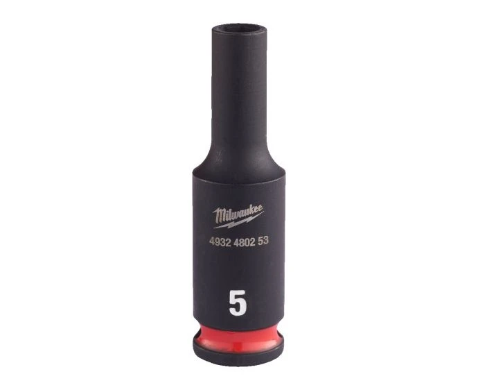 Milwaukee 4932480253 Shockwave Impact Duty Impact Socket Deep 5mm 1/4"