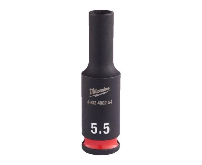Milwaukee 4932480254 Shockwave Impact Duty Impact Socket Deep 5.5mm 1/4"