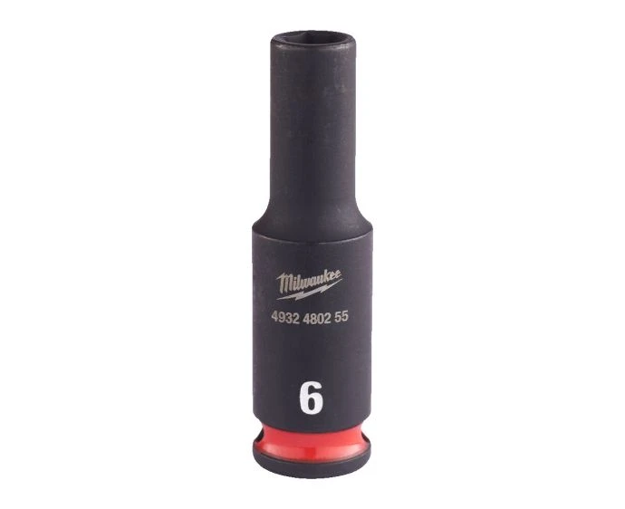Milwaukee 4932480255 Shockwave Impact Duty Impact Socket Deep 6mm 1/4"