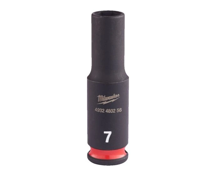 Milwaukee 4932480256 Shockwave Impact Duty Impact Socket Deep 7mm 1/4"