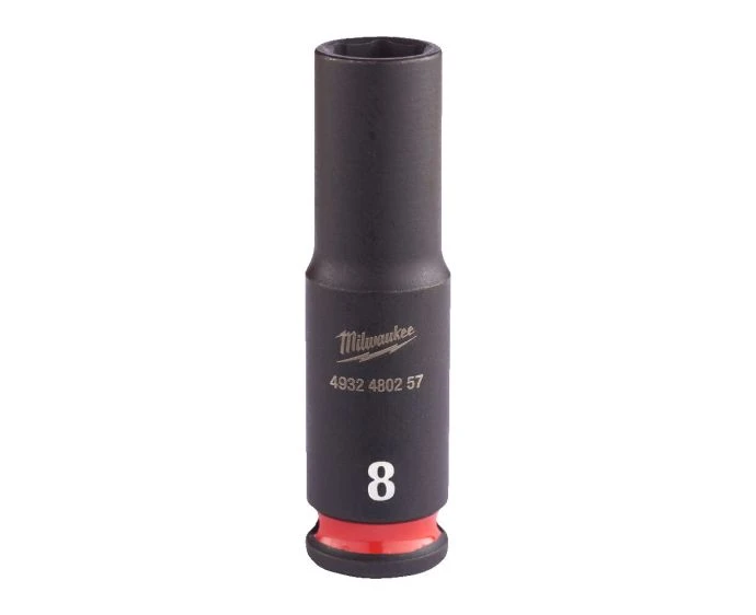 Milwaukee 4932480257 Shockwave Impact Duty Impact Socket Deep 8mm 1/4"