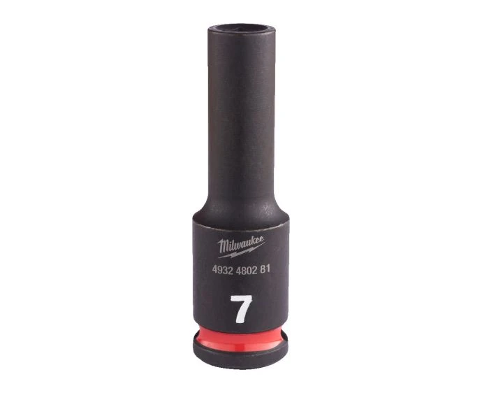 Milwaukee 4932480281 Shockwave Impact Duty Impact Socket Deep 7mm 3/8"