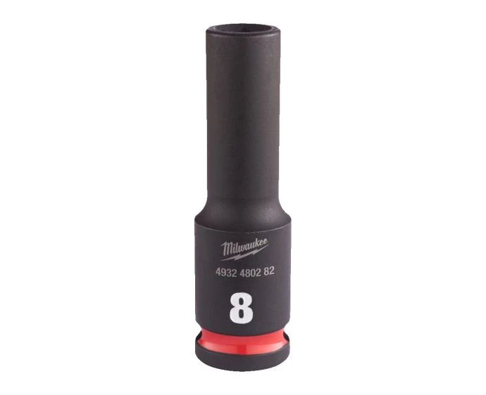 Milwaukee 4932480282 Shockwave Impact Duty Impact Socket Deep 8mm 3/8"