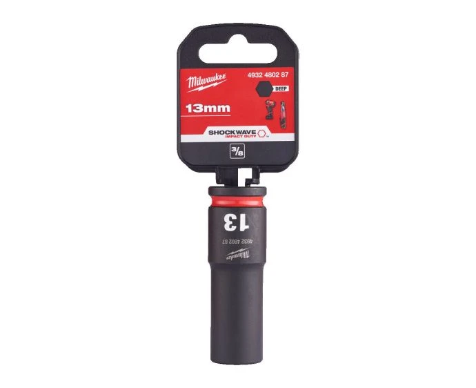 Milwaukee 4932480287 Shockwave Impact Duty Impact Socket Deep 13mm 3/8"