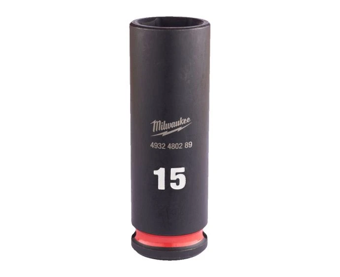 Milwaukee 4932480289 Shockwave Impact Duty Impact Socket Deep 15mm 3/8"