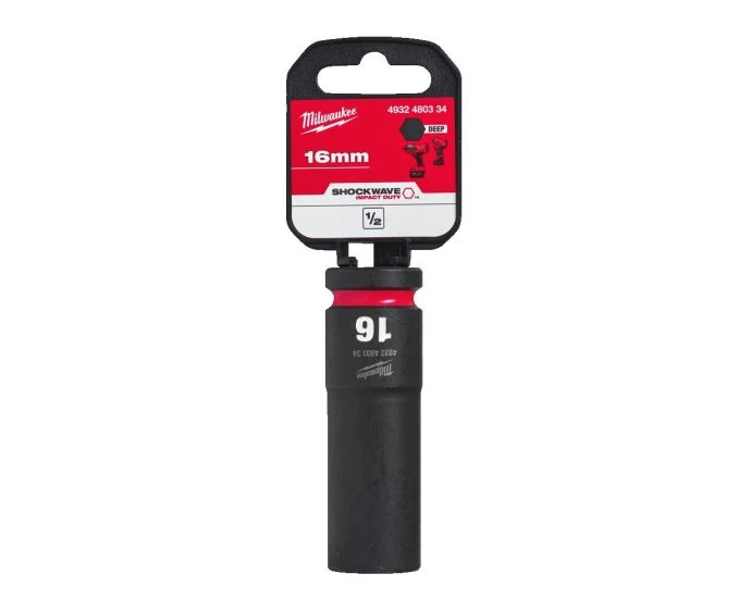 Milwaukee 4932480334 Shockwave Impact Duty Impact Socket 16 mm 1/2"