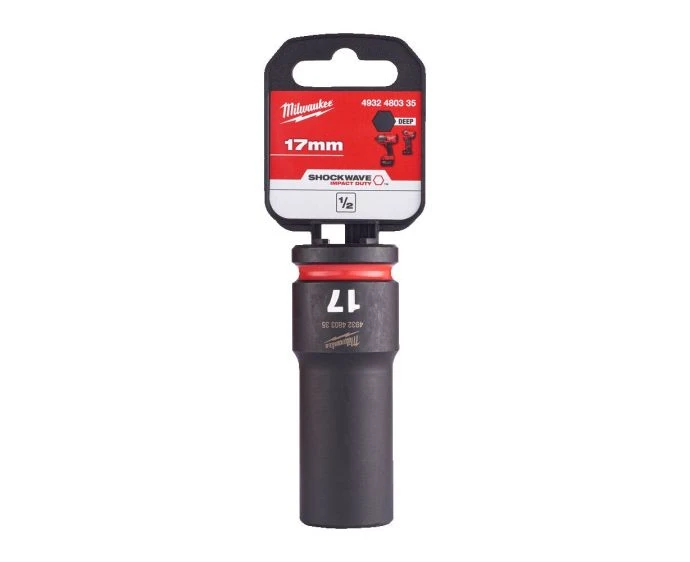 Milwaukee 4932480335 Shockwave Impact Duty Impact Socket Deep 17 mm 1/2"