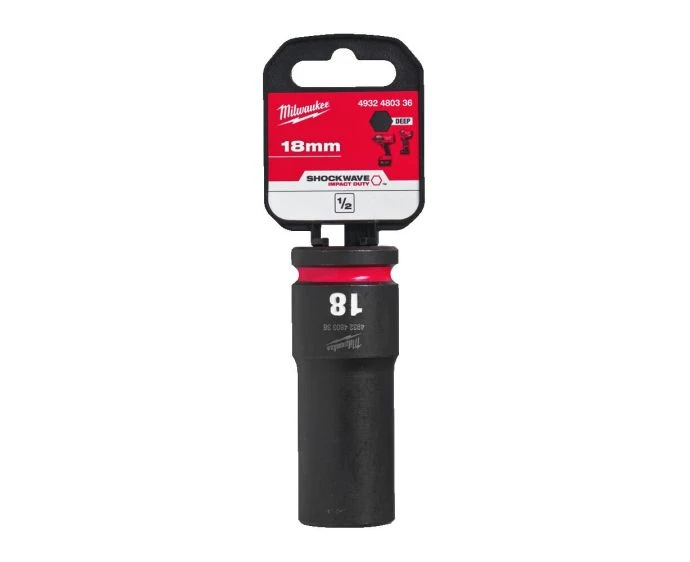 Milwaukee 4932480336 Shockwave Impact Duty Impact Socket 18 mm 1/2"