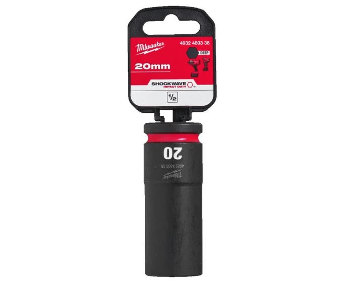 Milwaukee 4932480338 Shockwave Impact Duty Impact Socket Deep 20 mm 1/2"