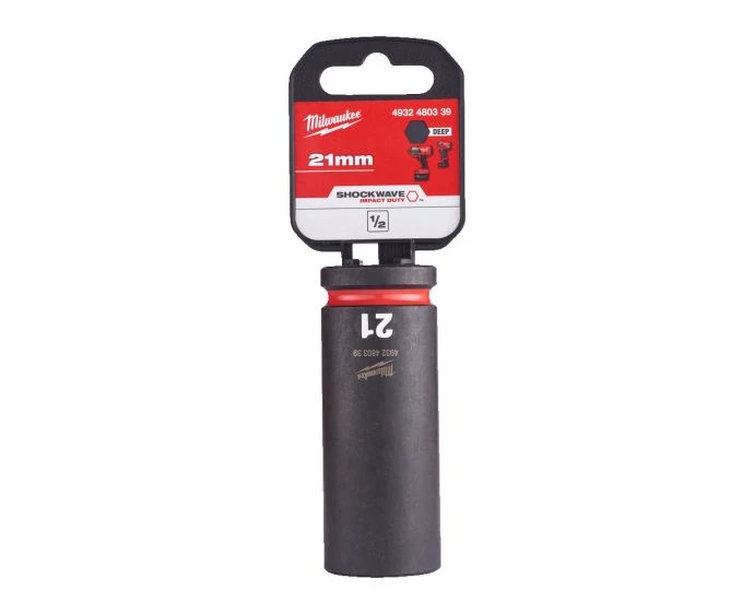 Milwaukee 4932480339 Shockwave Impact Duty Impact Sockets 21 mm 1/2"