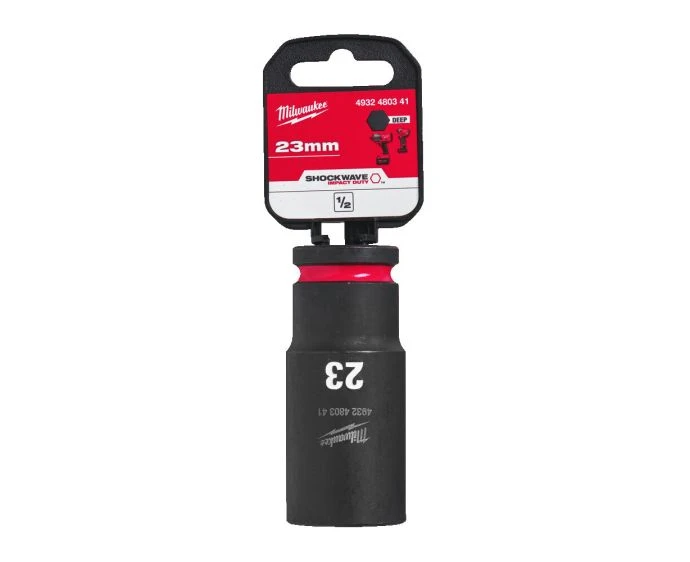 Milwaukee 4932480341 Shockwave Impact Duty Impact Sockets 23 mm 1/2"
