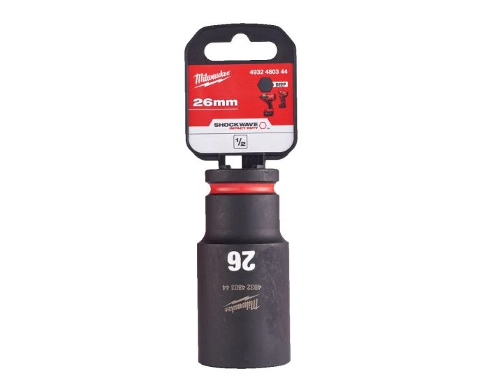Milwaukee 4932480344 Shockwave Impact Duty Impact Sockets 26 mm 1/2"