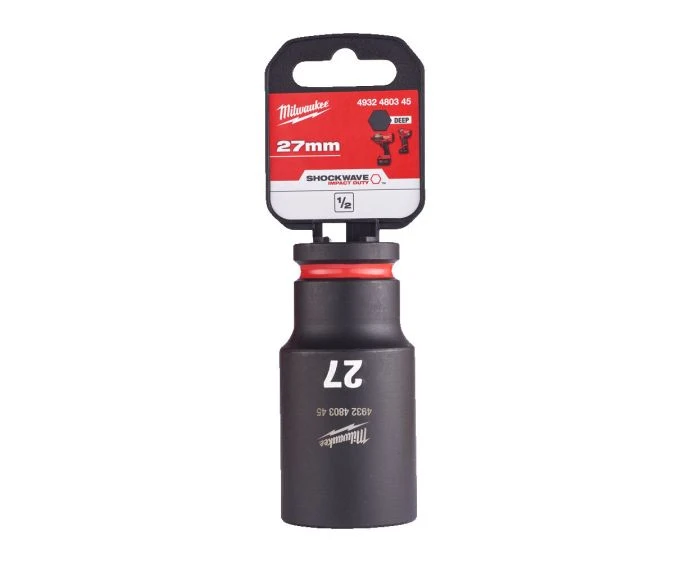 Milwaukee 4932480345 Shockwave Impact Duty Impact Sockets 27 mm 1/2"