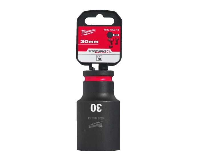 Milwaukee 4932480348 Shockwave Impact Duty Impact Sockets 30 mm 1/2"