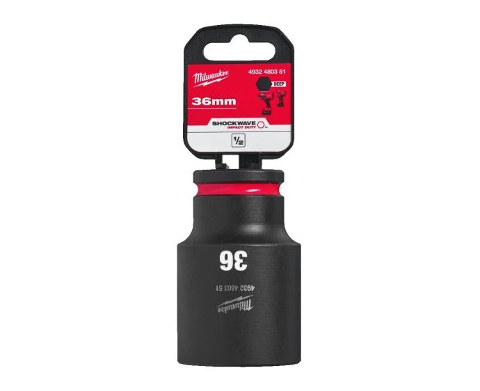 Milwaukee 4932480351 Shockwave Impact Duty Impact Socket Deep 36mm 1/2"
