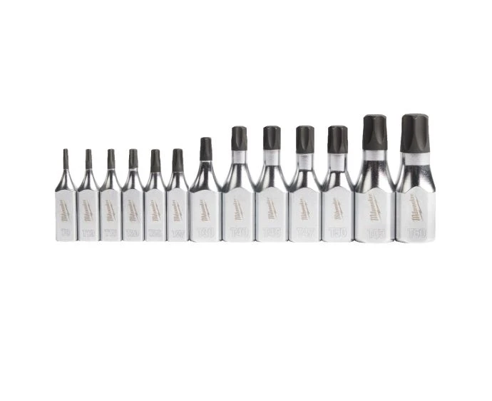 Milwaukee 4932480565 13 Pieces 1/4" and 3/8" Drive Torx Bit Socket Set