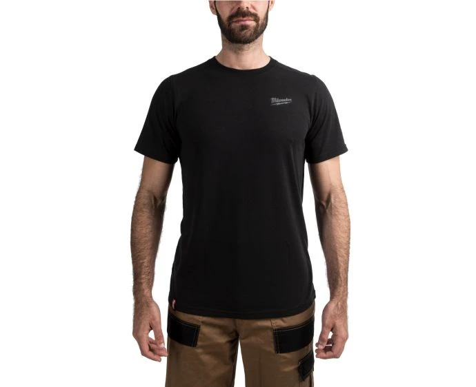 Milwaukee HT SS BL Hybrid T-shirt Short Sleeve Black Size L | 4932492965