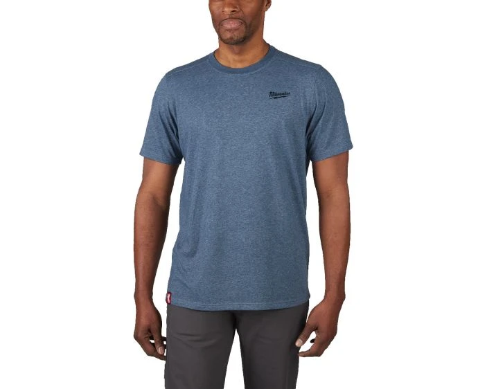 Milwaukee HT SS BLU Hybrid T-shirt Short Sleeve Blue Size M | 4932492974