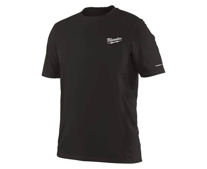 Milwaukee WW SS BL Workskin Warm Weather Short Sleeve Performance T-Shirt Black Size L | 4932493065