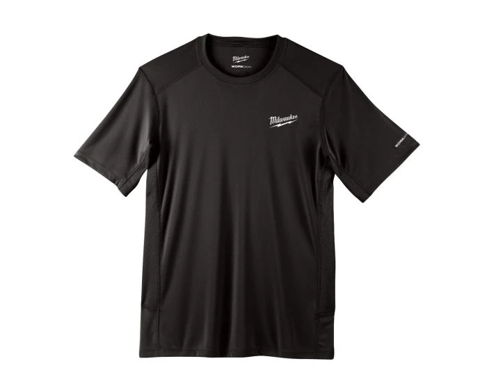 Milwaukee WW SS BL Workskin Warm Weather Short Sleeve Performance T-Shirt Black Size L | 4932493065