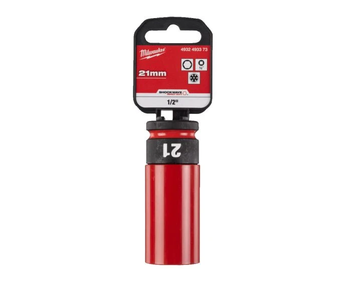 Milwaukee 4932493373 1/2″ Shockwave Impact Duty Automotive Impact Hex Socket 21mm