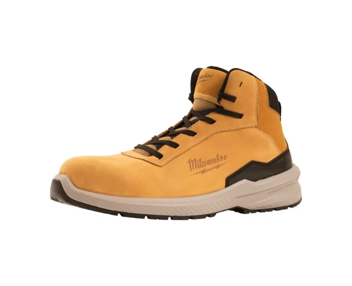 Milwaukee  Flextred S3S Beige Mid Cut Work Shoe - Sizes: 3-13