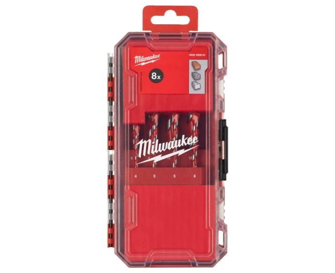 Milwaukee 4932493881 8 Pieces Next Generation Hammer Drill Bit Set