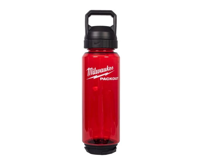 Milwaukee 4932498637 Packout 1005 ml Plastic Bottle Chug Lid Red