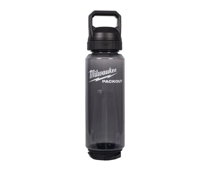 Milwaukee 4932498640 Packout 1005ml Plastic Bottle Chug Lid Black