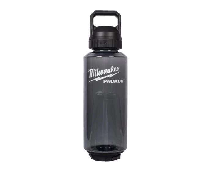 Milwaukee 4932498641 Packout 1420ml Plastic Bottle Chug Lid Black